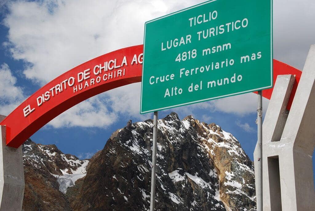 TICLIO - Cruce Ferroviario más alto del Mundo