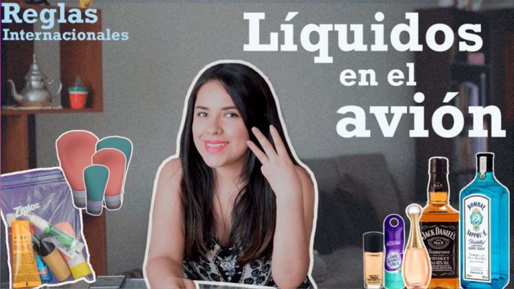 liquidos en el avion