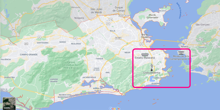 mapa rio de janeiro